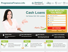 Tablet Screenshot of progressivefinance.info